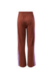 Gigi Wide Leg Terry Trackpant, BURNT TOFFEE ORCHID SIDE STRIPE - example image 3