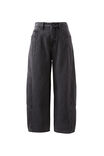 Demi Barrel Jean, FADED BLACK - example image 2