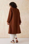 Classic Longline Coat, TOBACCO - alternate image 5