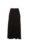 Knitted Midi Skirt In Organic Cotton, BLACK - alternate image 2