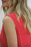 Square Knit Midi Tank Dress, HERITAGE RED - alternate image 4