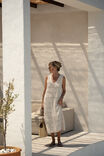Square Knit Midi Tank Dress, ECRU - alternate image 6