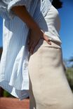 Knit Midi Skirt In Organic Cotton, LIGHT CAMEL - alternate image 6
