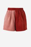 Baggy Everyday Short In Rescued Cord, BERRY PINK - alternate image 1