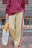 Gigi Wide Leg Terry Trackpant, BUTTER WASHED BURGUNDY SIDE STRIPE - alternate image 5