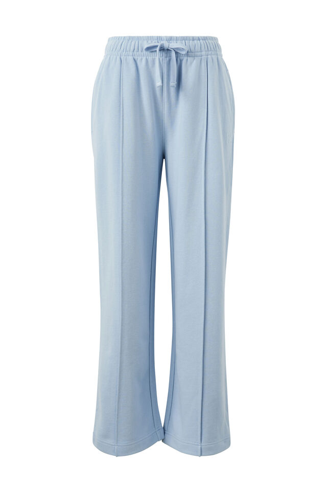 Gracie Relaxed Pin Tuck Trackpant, CHALK BLUE