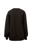 Isla Oversized Slouchy Crew, PHANTOM/WHITE HERITAGE OUTLINE - example image 3