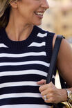 Stripe Knit Tank Jf, NEW NAVY/FRESH ECRU STRIPE - alternate image 4
