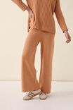 Soft Knit Wide Leg Pant In Recycled Blend, WINTER ORANGE - alternate image 4