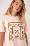 Boyfriend Tee, SHELL PINK/CERES STARS AND WAVES - alternate image 7
