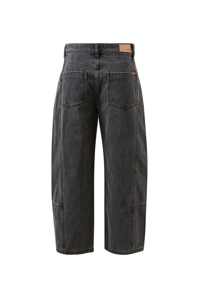 Demi Barrel Jean, FADED BLACK