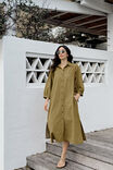 FIG GREEN TEXTURED COTTON