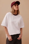 Ringer Tee, WHITE/RAISIN - alternate image 5