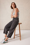 Tapered Barrel Jean, FADED BLACK - alternate image 6