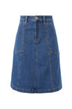 Knee Length Skirt, TRUE INDIGO - alternate image 2