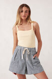 Square Neck Rib Singlet, SUNNY YELLOW - alternate image 4