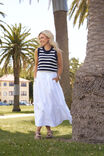 Poplin Maxi Skirt Jf, WHITE - alternate image 4