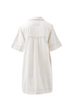 Sammy Relaxed Shirt Dress, FRESH ECRU - alternate image 3