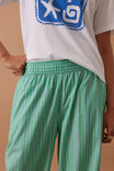The Lounge Pant, ZESTY GREEN TRIPLE STRIPE - alternate image 5