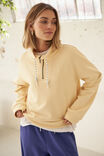 Eva Sporty Half Zip, BUTTER - example image 5