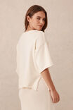 Boxy Knit Tee, EGGSHELL - alternate image 3