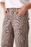 Tapered Barrel Jean, LEOPARD - alternate image 4