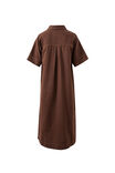 Ava Short Sleeve Midi Dress, CHOCOLATE - alternate image 3