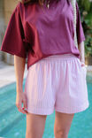 Mila Short, HIBISCUS PINK TRIPLE STRIPE - alternate image 4