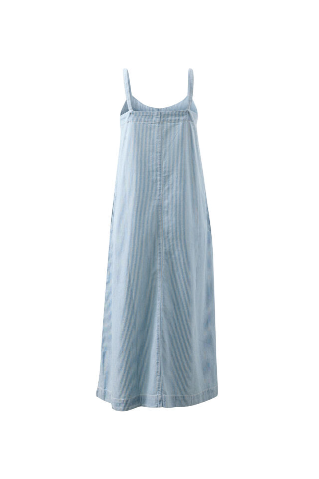 Remy Strappy Midi Dress, INDIGO WHITE STRIPE