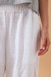 The Lounge Pant, WHITE BRODERIE - alternate image 5
