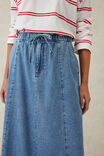 Panelled Maxi Skirt, WORN BLUE DENIM - alternate image 5