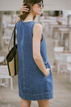 Side Pocket Mini Shift Dress, FRESH INDIGO - alternate image 3