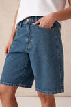 Longline Essential Denim Short, FRESH INDIGO - alternate image 4