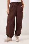 Barrel Leg Trackpant, CHOCOLATE - alternate image 5
