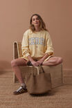 Isla Oversized Slouchy Crew, SUNNY YELLOW HERITAGE LOGO - alternate image 7