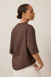 Luna Relaxed Tee, BRUNETTE - example image 6