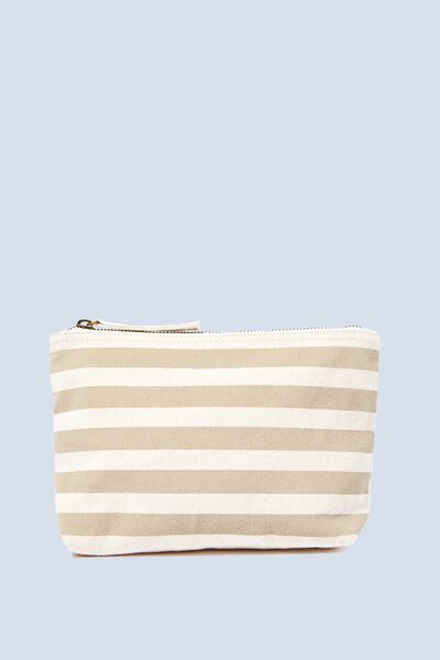 Personal Pouch In Organic Cotton, CUBAN SAND
