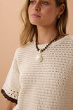 Blair Knit Tee, ECRU - alternate image 4
