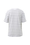 Stevie Slouchy Tee, WHITE/PHANTOM STRIPE - example image 3