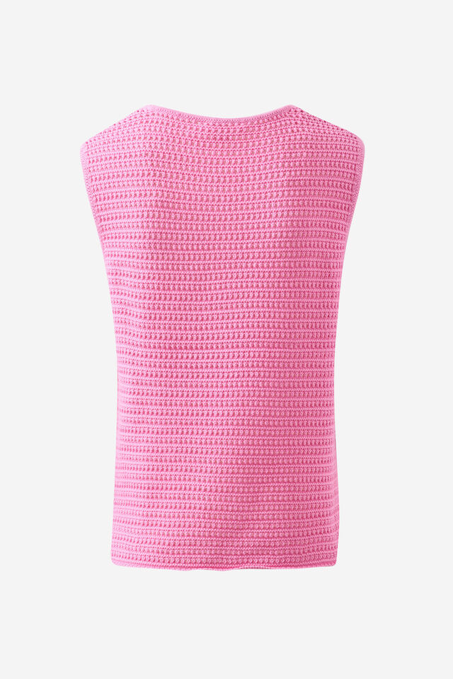 Margot Mesh Knit Tank, HIBISCUS PINK