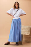 Florence Maxi Skirt, OXFORD BLUE WHITE STRIPE - example image 4