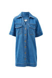 Bonnie Relaxed Shirt Dress, FRESH INDIGO - example image 2
