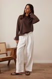 Scout Slouchy Long Sleeve  Tee, BRUNETTE BROWN - alternate image 5