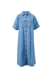 Ava Short Sleeve Midi Dress, VINTAGE BLUE - alternate image 2