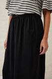 Satin Slip Skirt, BLACK - alternate image 4