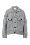 Knit Bomber Cardi, MID GREY NEP - alternate image 2