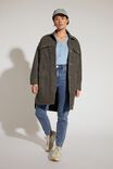Soft Knit Henley In Recycled Blend Yarn, BLUE SHADOW MARLE - alternate image 4