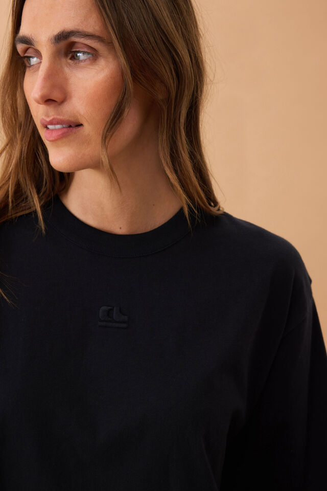 Phoebe Premium Tee, BLACK