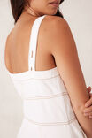 Strappy Seamed Midi Dress, FRESH ECRU - alternate image 7