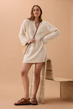 Parker Slouchy Knit Dress, ECRU - alternate image 1